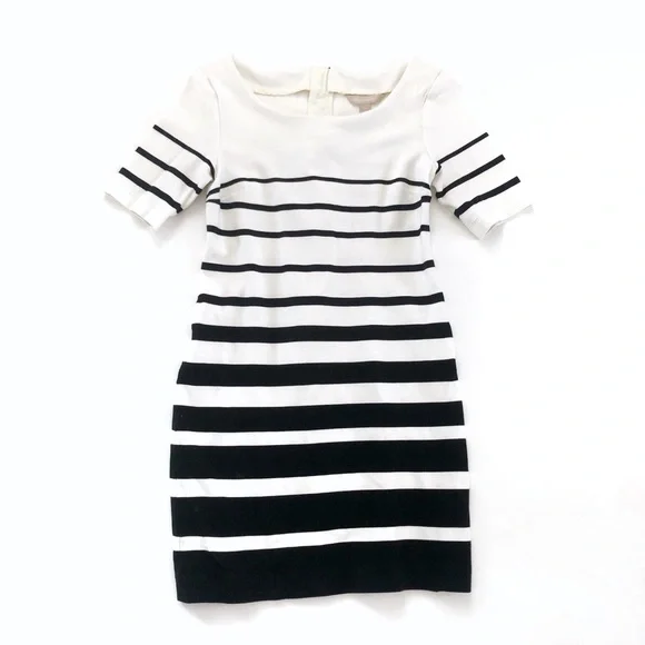 banana republic black and white striped dress Banana Republic Women's Sculpted Stripe Maxi Dress Brown Vertical Stripe Size XXL
